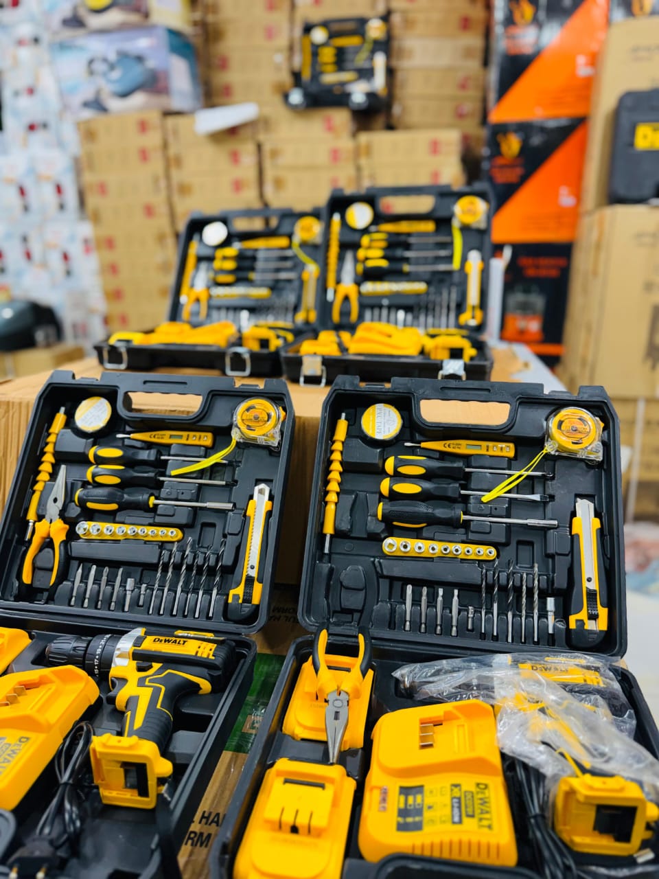 DeWalt Cordless Drill & Complete Hand Tool Combo Kit In Stock