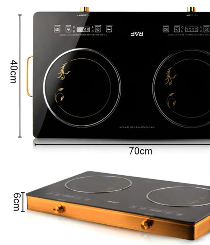 RAF Electric & solar Infrared Cooker R.8808 Double Burner 7000 Watts